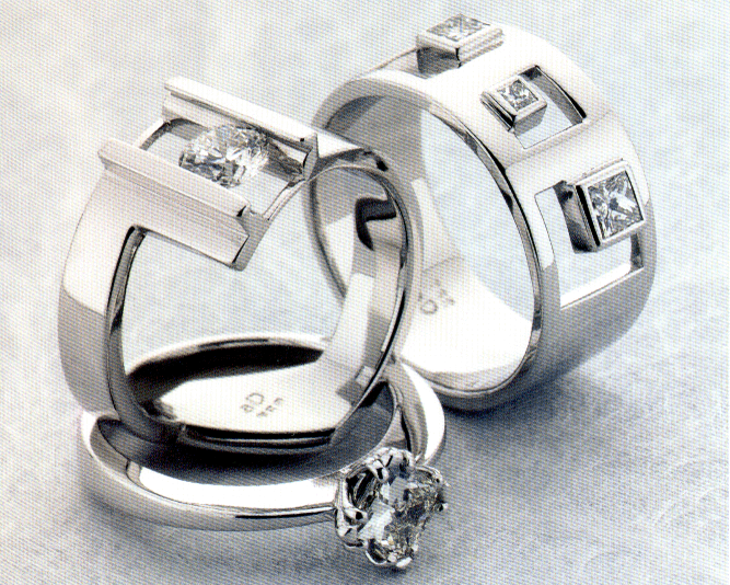 Half Bezel Rings
